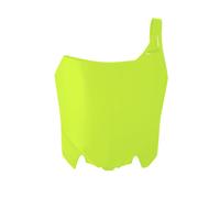 RACETECH Front Number Plate Honda Replica Yellow Fluo -R-TBCRFGF0013