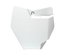 RACETECH Front Number Plate Ktm Gas Gas 65 Replica White -R-TBKTMBN1665