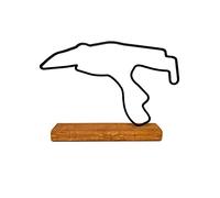 RaceTracks.pl Modèle de Circuit de F1 spa, Idée de Cadeau pour Un Fan de Formule 1, Base en Bois 20cm, Décoration F1 spa