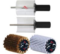 RaceWax Roto Bürste Nylon Kupfer Set Brosse rotative 100mm Brosse rotative Speed Stick