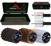 RaceWax Set Roto Bürste 100mm Nylon Roßhaar Kupfer Rotorbürste Rotobürste Stick