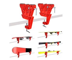 RaceWax SkinRocks Support de ski pour ski Ultra Vise Racing Alpin Snowboard Rouge