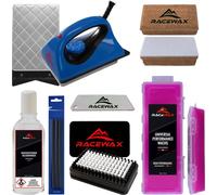 RaceWax Skiwax Set 7 pièces Fer à repasser Fart BaseBrush Décireur FX Strips