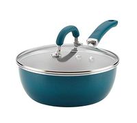 Rachael Ray Create Delicious Sauteuse anti-adhésive avec couvercle Bleu sarcelle 3 l