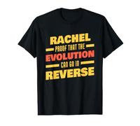Rachel Evolution Peut inverser Le nom drôle de Rachel T-Shirt Graphique avec Valeur