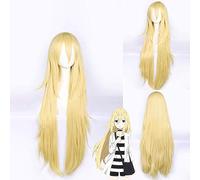 Rachel Gardner Ray Cosplay perruque 80 cm jaune cheveux longs fibre résistante à la chaleur cheveux synthétiques jeu de rôle Anime Costume perruque + filet à cheveux