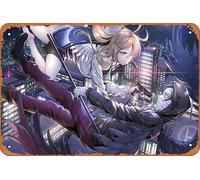 Rachel Gardner, Satsuriku No Tenshi, Zack (Angels of Death), Poster Anime Anges de la mort Décoration murale rétro en métal 20,3 x 30,5 cm