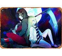 Rachel Gardner Satsuriku No Tenshi Zack Poster Anime Anges de la mort Décoration murale rétro en métal 20,3 x 30,5 cm