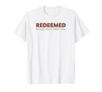 Racheté, Design de Salut chrétien de l'évangile pour Homme, Dos T-Shirt Graphique avec Valeur