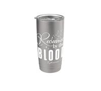 Racheté par le SANG Éphésiens 1:7 Message Inspirant Gobelet isotherme en acier inoxydable double paroi