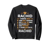 rachid personnalisé Humour Définition Prénom rachid Sweatshirt