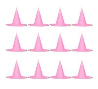 Rachlicy 12pcs chapeaux de sorcières suspendus 13, 8x15 pouces chapeaux de sorcières flottants avec un décor d'Halloween à cordon nylon 108 pieds