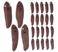 Rachlicy 24 pièces Jouets de Doigt Caca Volant avec des Expressions drôles Jouet de Caca en Caoutchouc Extensible pour Enfant Adulte Jeu Volant faveur fête