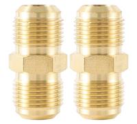 Rachlicy 2pcs Assures de Conduite de gaz 3/8 Connecteur en Laiton Propane Rapitements Connexion Rapide Easy Utiliser Le Tube à Tube en Cuirs