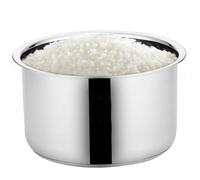 Rachlicy Cuisinière de Riz, Pot intérieur en Acier Inoxydable 3L Cuisine de Riz Pot avec Un Fond épaissi ＆ Remplacement l'échelle Pratique pour la Pression électrique