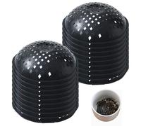 Rachlicy Grille de Plantation de 20 pc avec Trous Drainage des Bols en Plastique 3 Pouces Inserts jardinière Bol en Plastique pour Les Grands Pots Tampon Maille Drainage Rond Respirant pou