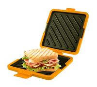 Rachlicy Machine à sandwichs à micro-ondes Presse sandwich antiadhésive de qualité alimentaire Connexion intégrée Passe au lave-vaisselle et au four Grille-pain micro-ondes pour salle manger