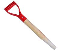Rachlicy Poignée de Pelle Remplacement de 18 Pouces Râteau en Bois avec poignée en Plastique d'ingénierie Pratique pour Creuser Le Camping Jardinage