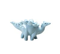 Rachlicy Pot de Fleur Pottes de Plante succulentes Potons de Dessins intérieurs Dinosaure en céramique Planteur de Planter décorations de Bureau Bleu 8 * 10 * 18cm