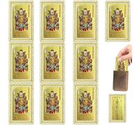 Rachlicy Tai Sui Amulette 2026 10 pièces Format de Poche Feng Shui 2026 amulette année du Cheval Cartes de bénédiction pour la Chance Harmonie prospérité