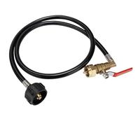 Rachlicy Tuyau de réservoir de Propane Adaptateur Recharge Propane Flexible en PVC 3, 5 Pieds pour réservoirs 1 LB avec Valve en Laiton Adaptateur Recharge réservoir Remplacement portabl