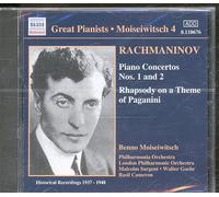 Rachmaninov, S. - Concertos Pour Piano N 1 & 2 - Rhapsody Sur Un Thème De Paganini