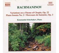 Rachmaninov – Sonate pour piano n°2 / Variations sur thème de Chopin – CD – Import – NAXOS