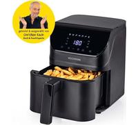Rachs KOCHWERK Friteuse à air chaud numérique 4L | Airfryer + écran tactile pour une cuisson pauvre en graisse, griller ou cuire au four sans huile | Fonction de rappel de retournement