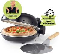 Rachs KOCHWERK Machine à pizza avec pierre à pizza amovible & pelle à pizza