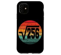 Racine carrée de 256 Anniversaire de 16 Ans Vintage 16e Coque pour iPhone 11