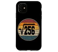 Racine carrée de 256 Anniversaire de 16 Ans Vintage 16e Coque pour iPhone 11