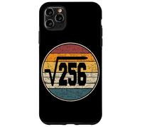 Racine carrée de 256 Anniversaire de 16 Ans Vintage 16e Coque pour iPhone 11 Pro Max