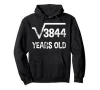 Racine carrée de 3844 - 62e anniversaire mathématiques 62 ans Sweat à Capuche