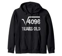 Racine carrée de 4096 - 64e anniversaire mathématiques 64 ans Sweat à Capuche