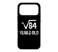 Racine carrée de 64-8e Anniversaire mathématiques 8 Ans Mignon Coque pour iPhone 17 Pro Max