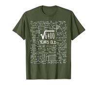 Racine carrée de 6400 : 80 Ans - 80ème Anniversaire T-Shirt, Homme, Olive, M