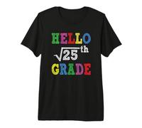 Racine carrée Hello 5th Grade de 25 Cadeaux Amusants pour la rentrée Scolaire T-Shirt Haut de Gamme