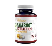 Racine d'igname (racine de Yam) 5 000 mg équivalent (500 mg d'extrait 10:1) 120 capsules végétaliennes, 20 % de diosgénine, testé en laboratoire, complément alimentaire