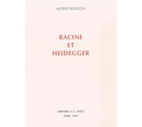 Racine et Heidegger - Alfred Bonzon - Nizet - broché - Livre