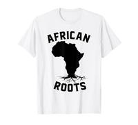 Racines africaines Histoire Noirs Afrique Carte Descendants T-Shirt