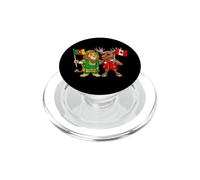 Racines canadiennes-camerounaises Drapeau Canada Cameroun PopSockets PopGrip pour MagSafe