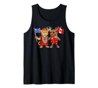 Racines canadiennes-congolaises Drapeau Canada Congo Débardeur