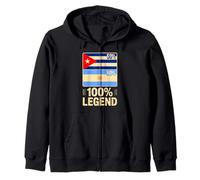 Racines Cubaines Argentines Cuba Argentine 100% Legend Sweat à Capuche