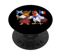 Racines Écossaises-Françaises Drapeau Écosse France Héritage PopSockets PopGrip Adhésif