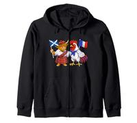 Racines Écossaises-Françaises Drapeau Écosse France Héritage Sweat à Capuche