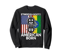 Racines éthiopiennes Hommes et Femmes américains d'origine éthiopienne Sweatshirt