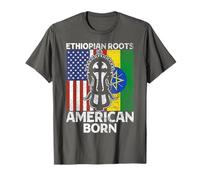 Racines éthiopiennes Hommes et Femmes américains d'origine éthiopienne T-Shirt