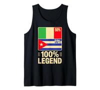 Racines Italiennes Cubaines Italie Cuba 100% Légende Débardeur
