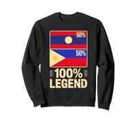Racines Laotiennes Philippines Laos Philippines 100% Légende Sweatshirt