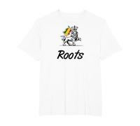 Racines Lion de Juda aux Couleurs Reggae T-Shirt, Homme Grandes Tailles, Blanc, 4X Tall